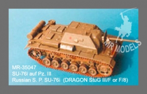 MR - 35047 Sowj.Sfl.SU-76i auf Panzer III [für REVELL Stug III]