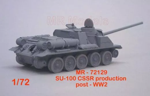 MR-72129 SU-100 Mod. 1969 CSSR Produktion mit Scheibenbenrädern u. gedrehtem Rohr