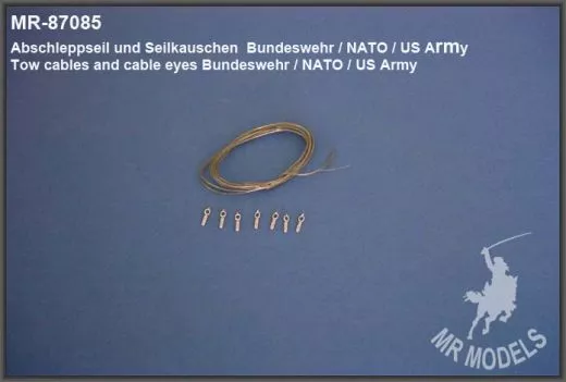 MR-87085 Abschleppseil und Seilkauschen BW/ NATO / US Army