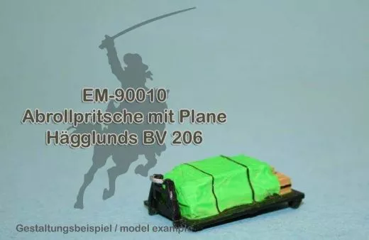 MR-90010 flatrack with canvas for Hägglunds BV 206