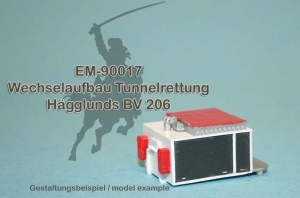 MR-90017  Wechselaufbau Tunnelrettung für Hägglunds BV 206