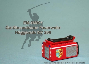 MR-90001  Gerätecontainer Feuerwehr für Hägglunds BV 206