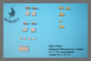 MR-35463 Funkgeräte Wehrmacht Set 3 enthält FU 15, FU 16 mit Zubehör