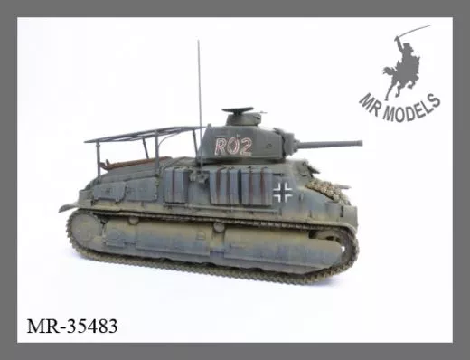 MR-35483 Rüstsatz und Geschützrohr Somua 35 S 739 (f) Wehrmacht (TAMIYA)