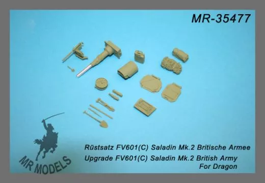 MR-35477 Rüstsatz mit Geschützrohr FV 601(C) Saladin Britische Armee (DRAGON)