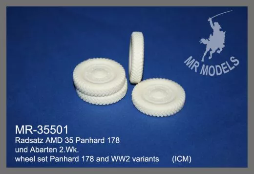 MR-35501 Radsatz AMD 35 Panhard 178 und Abarten 2.Wk. (ICM)