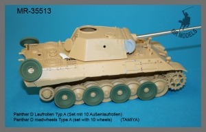 MR-35513 Panther D Laufrollen Typ A (Set mit 10 Außenlaufrollen)   (TAMIYA)