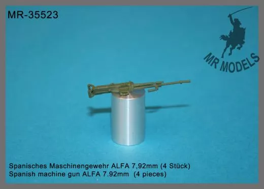 MR-35523 Spanish machine gun ALFA 7.92mm (4 pieces)