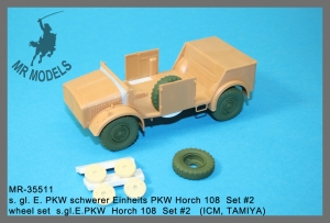 MR-35511  s. gl. E. PKW schwerer Einheits PKW Horch 108  Set #2    (ICM, TAMIYA)