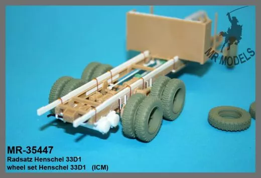 MR-35447 Radsatz Henschel 33D1 (ICM)