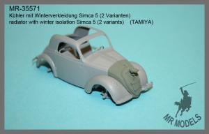 MR-35571   Kühlerverkleidung (2 Ausführungen)  Simca 5 Wehrmacht   (TAMIYA)