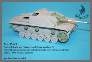 MR-35643 Saukopfblende und Fahrwerksteile Sturmgeschütz 40     MBK / DAS WERK 2in1 kit