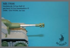 MR-35646  Geschützrohr 10,5cm StuH 42     (MBK / DAS WERK 2in1 kit)