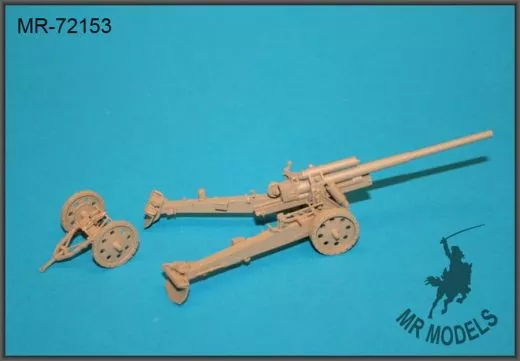 MR-72153 Geschützrohr, Munition und Zubehör 10cm Kanone 18 (ITALERI)