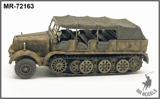 MR-72163 Verdeck und Wetterschutzplanen für Sd.Kfz.8 DB 10 (TRUMPETER)