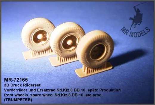 MR-72165 front wheels spare wheel Sd.Kfz.8 DB 10 late prod. (TRUMPETER)