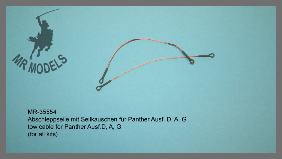 Abschleppseil mit Seilkauschen für Panther Ausf. D, A, G, MR-35554