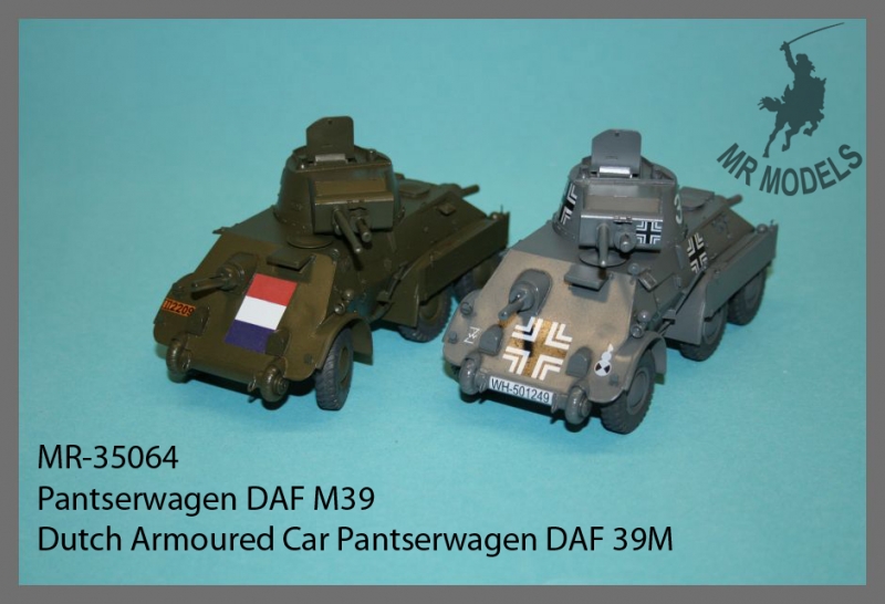 MR - 35064  Dutch Armoured Car Pantserwagen DAF 39M complete kit new reworked