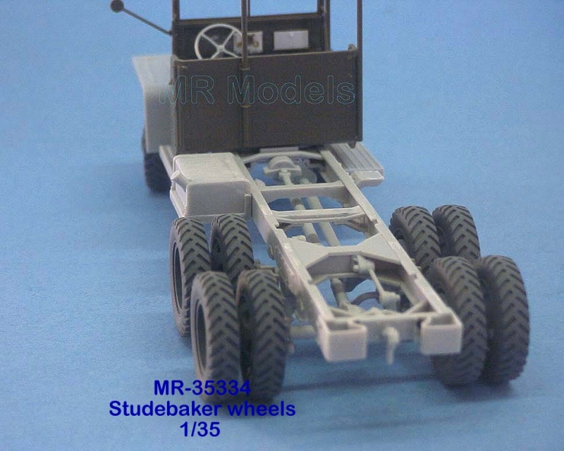 MR-35334 Neu Überarbeitet! Rädersatz Studebaker US6 v-profil