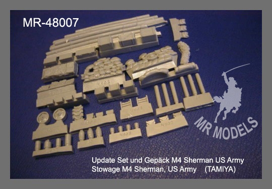 MR-48007  Update Set und Stowage for M4 Sherman US Army