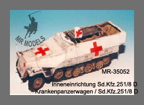 MR-35052  Sd.Kfz.251/8 Ausf.D Ambulance interior set [TAMIYA]