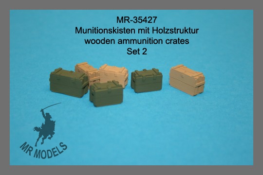 MR-35427 Munitionskisten mit Holzstruktur NATO / Bundeswehr Set 2