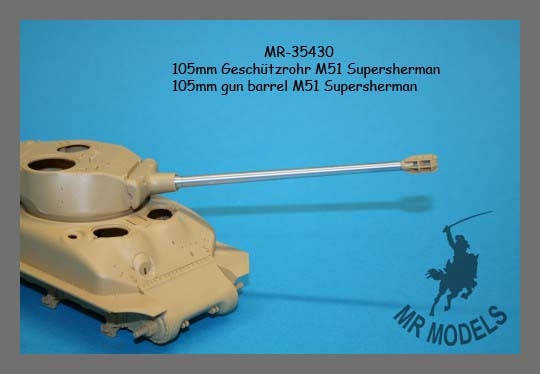 MR-35430 Geschützrohr 105mm für M51 Supersherman ( TAMIYA )