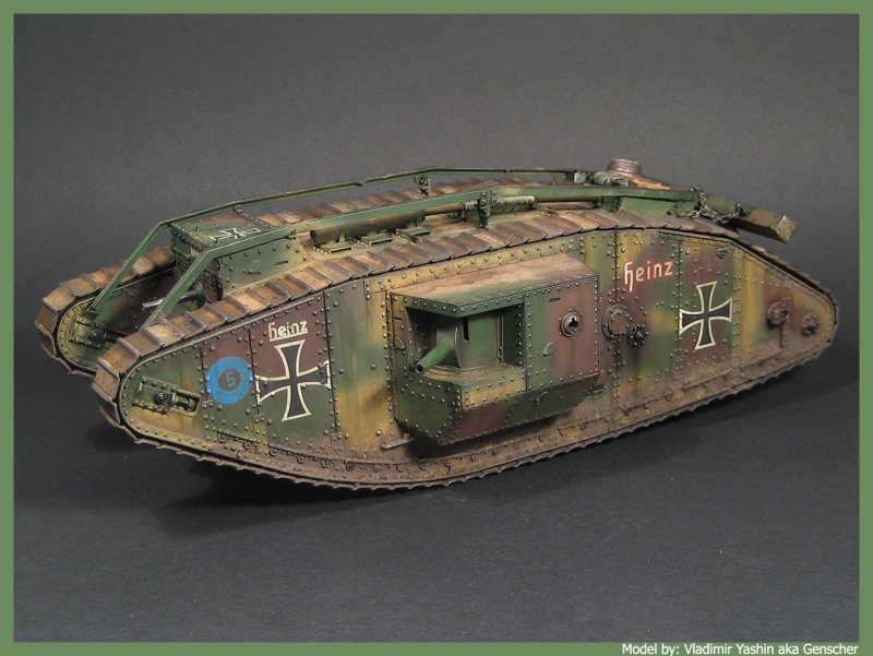 MR-35434 Mark IV Male German captured tank with 57mm Nordenfelt guns    (TAKOM)