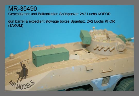 MR-35490 Geschützrohr und Balkankisten Spähpanzer 2A2 Luchs KOFOR   (TAKOM)