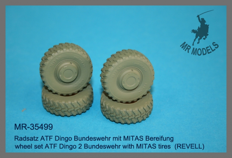MR-35499 Radsatz ATF Dingo Bundeswehr mit MITAS Bereifung  (REVELL)