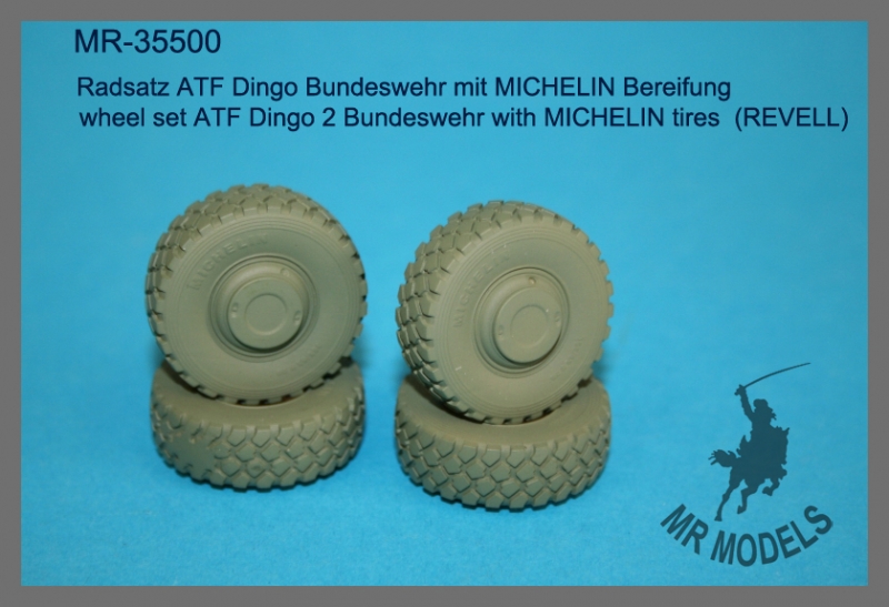 MR-35500 Radsatz ATF Dingo Bundeswehr mit MICHELIN Bereifung   (REVELL)