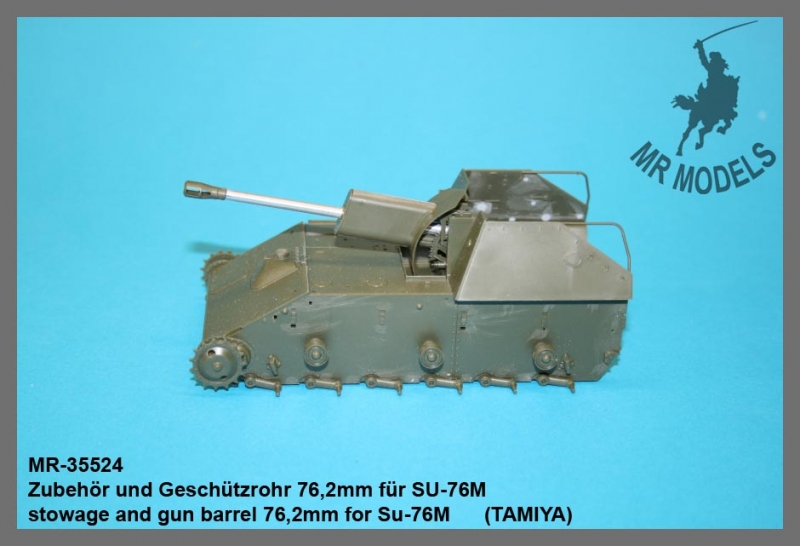 MR-35524 Geschützrohr 76,2mm für SU-76M      (TAMIYA)