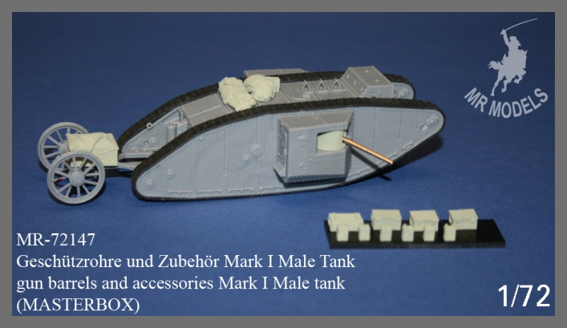 MR-72147  Geschützrohre und Zubehör Mark I Male Tank   (MASTERBOX)