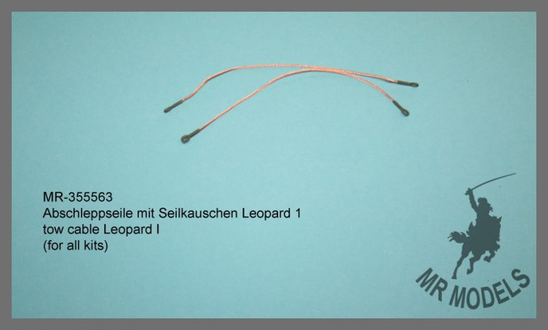 MR-35563  Abschleppseil mit Seilkauschen Leopard 1       (für alle Modelle)