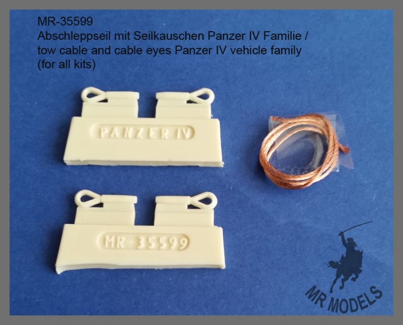 MR-35599  tow cable and cable eyes Panzer IV vehicle family                                                    (for all kits)