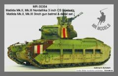 MR-35354 Matilda Mk.II, Mk.III 3inch gun batrrel & detail set (FOR NEW TAMIYA KIT)