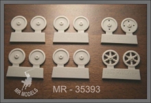MR-35393  Laufrollensatz Ford Maultier (ICM) frühe Ausführung ohne Löcher