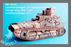 MR-35043  German Tank Leichtkampfwagen LK II WW 1