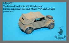 MR-48001  Canvas, accesorries and sand wheels VW Kübelwagen