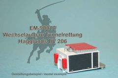 EM-90017  Wechselaufbau Tunnelrettung für Hägglunds BV 206