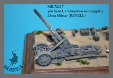 MR-72117 Geschützrohr, Munition und Zubehör 21cm Mörser 18