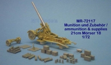 MR-72117  gun barrel, ammunition und supplies 21cm Mörser (REVELL)