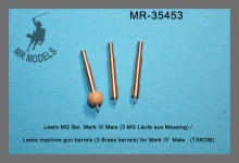 MR-35453 Lewis machine gun barrels (3 Brass barrels) for Mark IV Male   (TAKOM)
