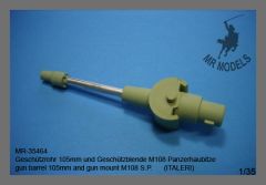 MR-35464 gun barrel 105mm and gun mount M108 S.P.      (ITALERI)