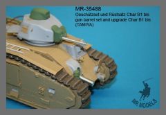 MR-35488  gun barrel set and upgrade Char B1 bis    (TAMIYA)