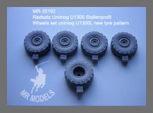 MR - 35192  Wheel set Unimog U1300L tyre pattern
