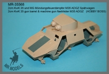 MR-35568  2cm KwK 35 gun barrel & machine gun flashhider M35 ADGZ   (HOBBY BOSS)