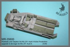 MR-35600   Rüstsatz und Gepäck Sd.Kfz.251 Ausf.A frühe Produktion  (ICM)