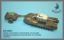 MR-48061  Gepäck und Zubehör Churchill Mk.VII Crocodile Maßstab 1:48   (TAMIYA)