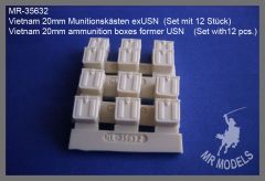 MR-35632 Vietnam 20mm ammunition boxes former USN    (Set with12 pcs.)